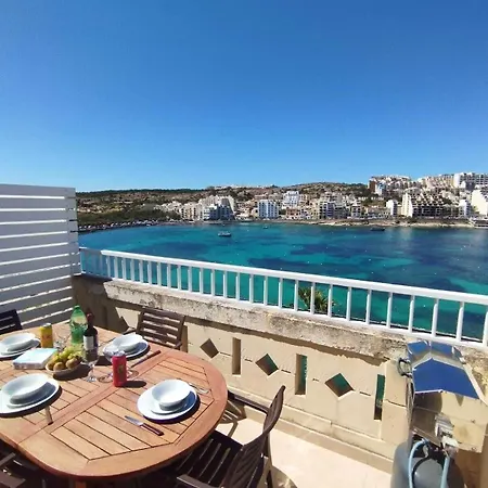 Blue Harbour 1 - Seafront 2-bedroom With Terrace St Paul's Bay Apartamento *
